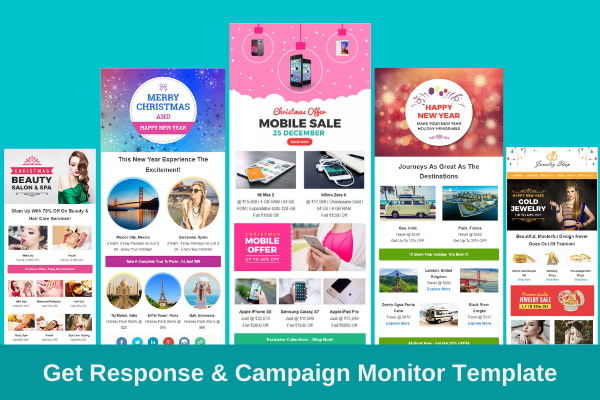I will a get response and campaign monitor template