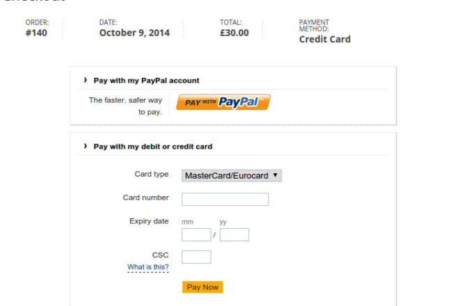 I will add paypal payment gateway