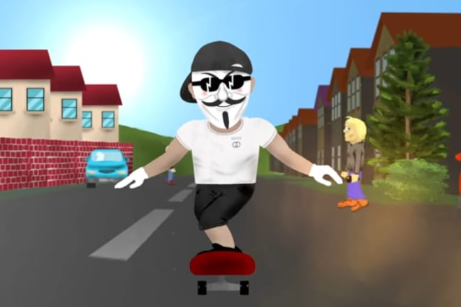 I will animate a unique cartoon music video