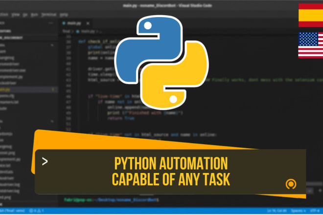 I will automate any task using python