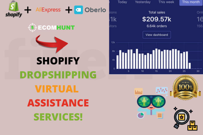 I will be a shopify dropshipping virtual assistant