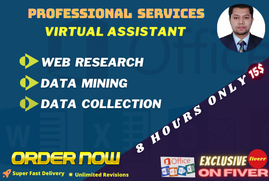 I will be your best virtual assistant and do web research