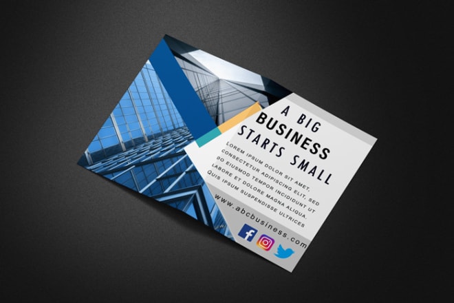 I will be your business brochure and business flyer maker