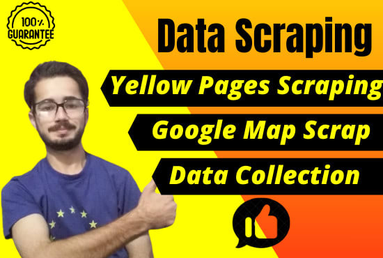 I will be your data scraper, yellow page, and google map data scraping