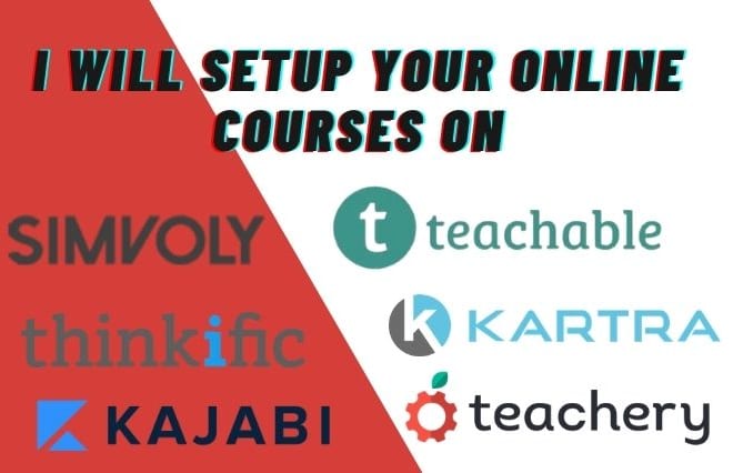 I will be your expert in kajabi simvoly kartra teachery thinkific teachable wordpress