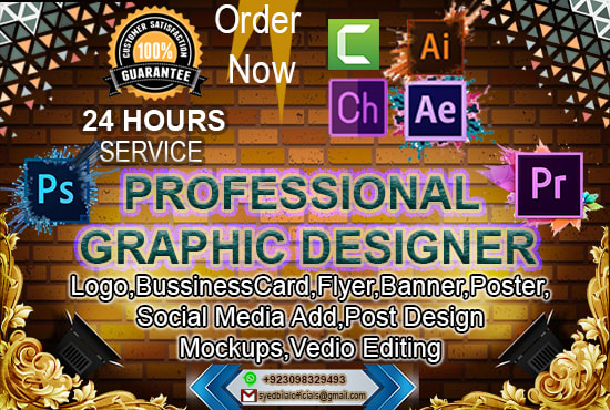 I will be your personal graphic designer, website and logo designer
