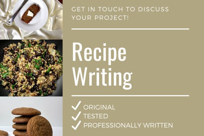 I will be your professional recipe writer