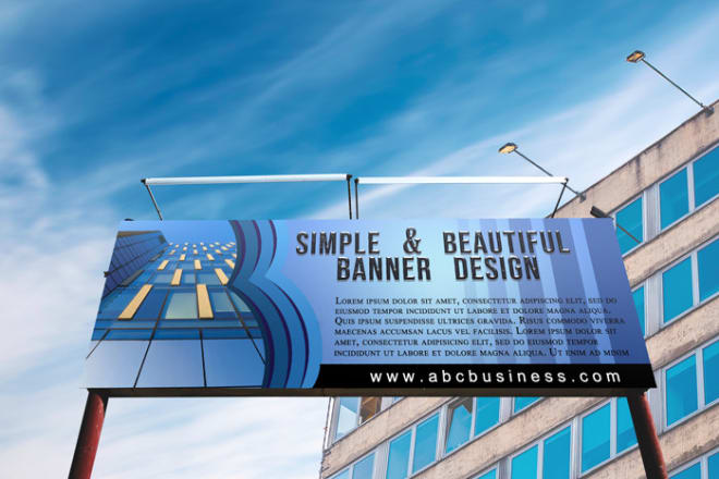 I will be your simple and cool banner and billboard maker