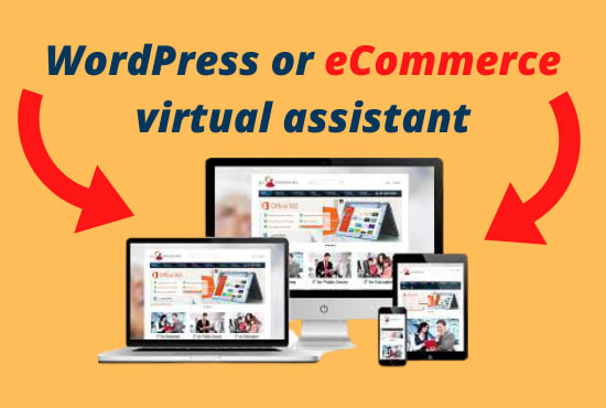 I will be your wordpress, ecommerce virtual assistant, consultant, helper, or support