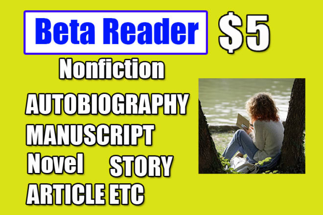 I will beta read nonfiction manuscript and provide honest feedback