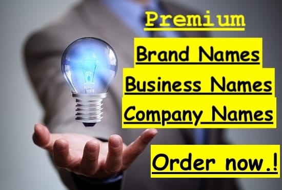 I will boost your business or brand by amazement name and slogans