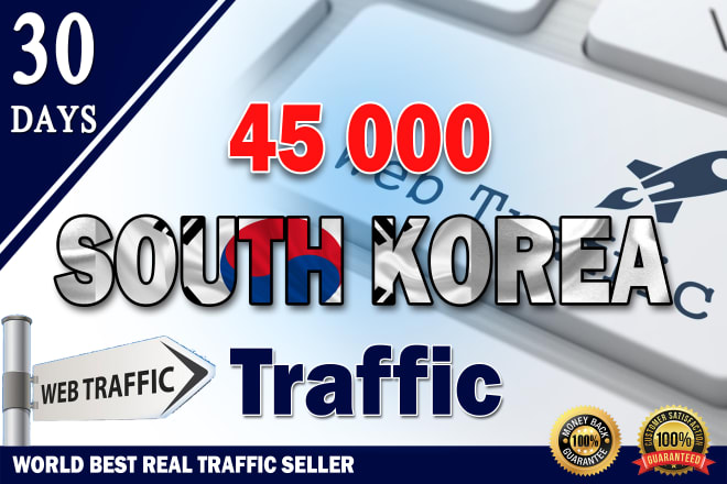 I will bring unlimited organic targeted south korea web traffic