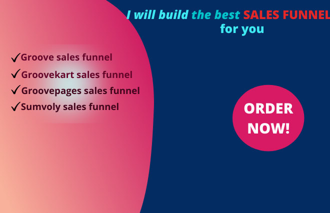 I will build a groovefunnel, groovekart, groovepages, simvoly sales funnnel for you