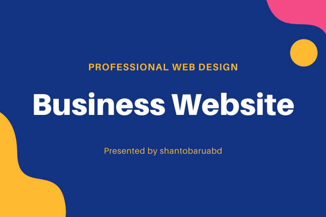 I will build business website for company