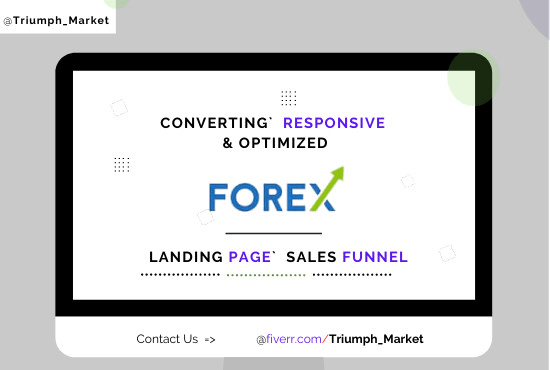 I will build converting forex landing page, lead magnet page, forex lead, forex trading