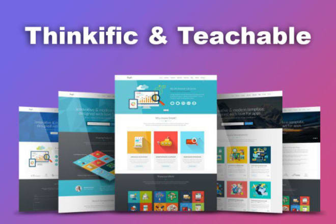 I will build flawless thinkific website teachable online course website