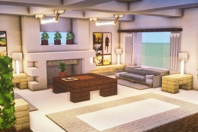 I will build interior of your minecraft houses like professional