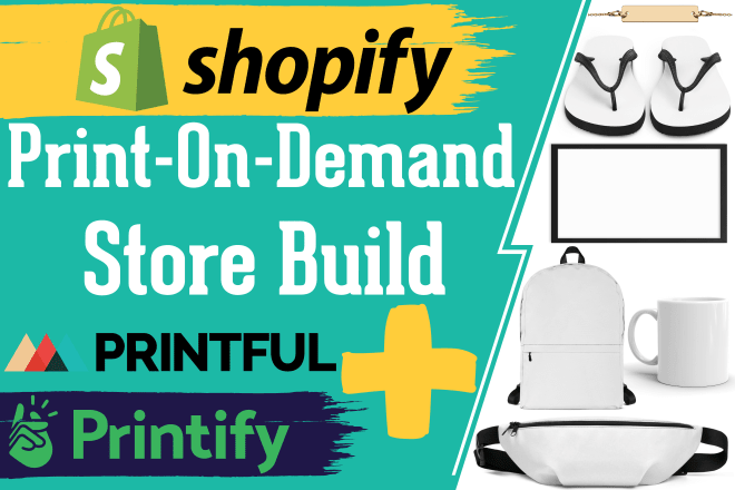 I will build premium print on demand shopify store with printful