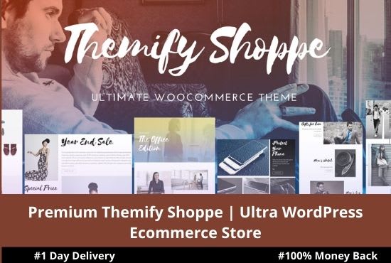 I will build shoppe ultra themify wordpress ecommerce store
