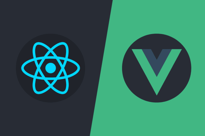 I will build web app with react js or vue js