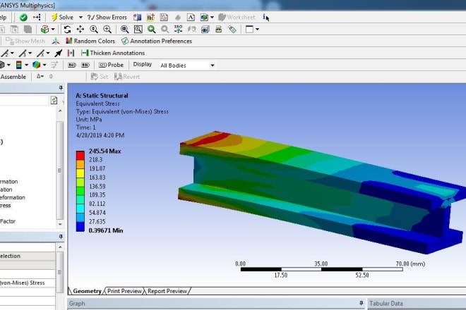 I will carryout ansys static structural analysis