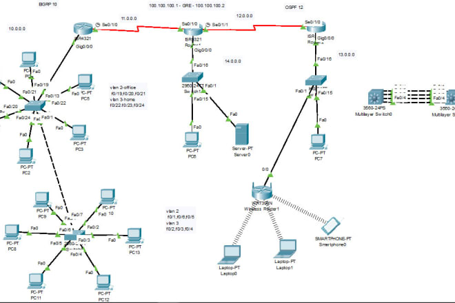 I will cisco packet tracer networking project
