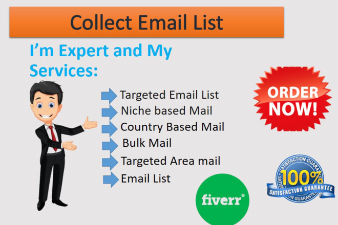 I will collect niche targeted email list, bulk email collection, and lead generation