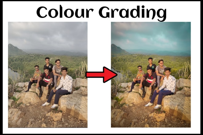 I will color grading and photo retouching with photoshop and lr