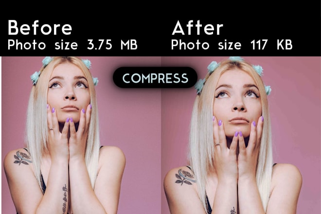 I will compress photos images cover art without losing the quality