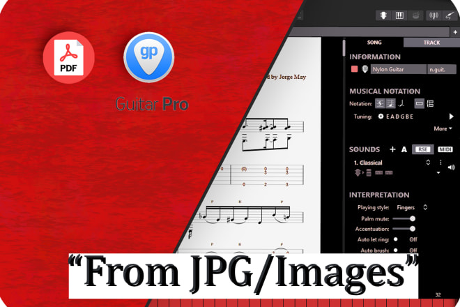 I will convert images or handwritten to PDF sheet music