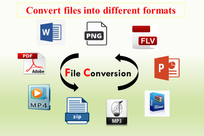 I will convert pdf, docx, jpg, png, mp4, zip, winrar, flv, 3gp