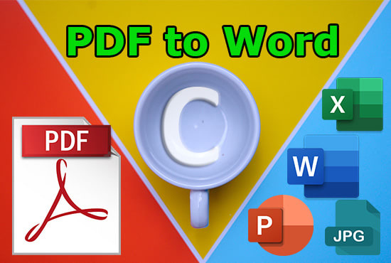 I will convert PDF to word, excel, jpg, and ai, psd to eps