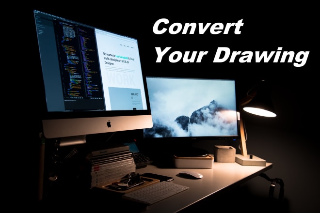 I will convert your drawing to autocad microstaion or PDF