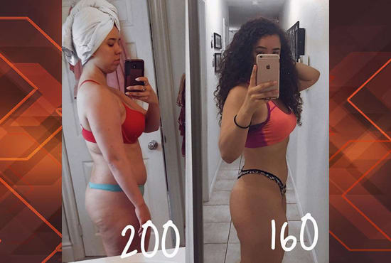I will create 2000 weight loss clickable before and after photos