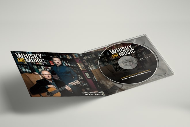 I will create 4 or 6 panel digipak or cd wallet for your album