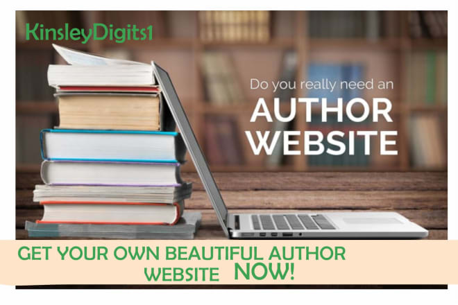 I will create a beautiful book authors or blogger websites