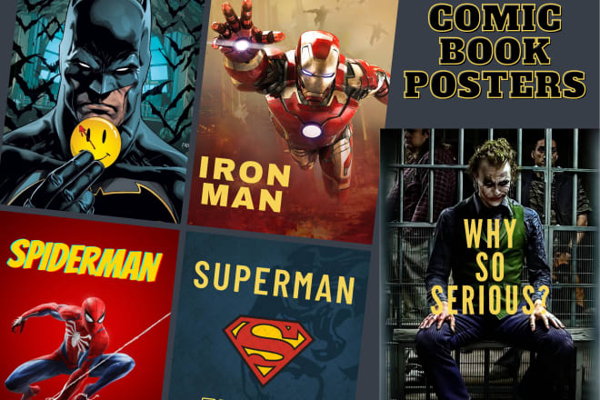 I will create a beautiful comic book posters for you