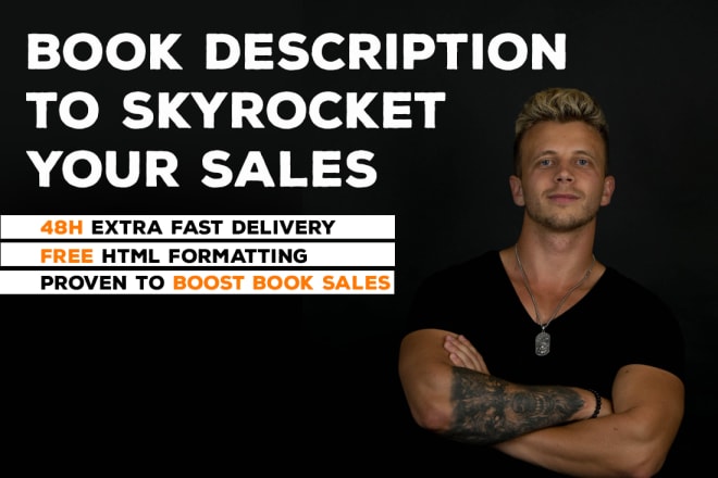 I will create a killer kindle book description that will skyrocket your sales