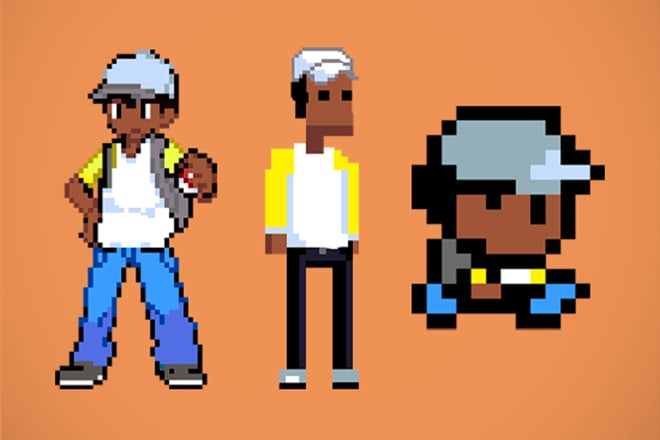 I will create a pixel art of you