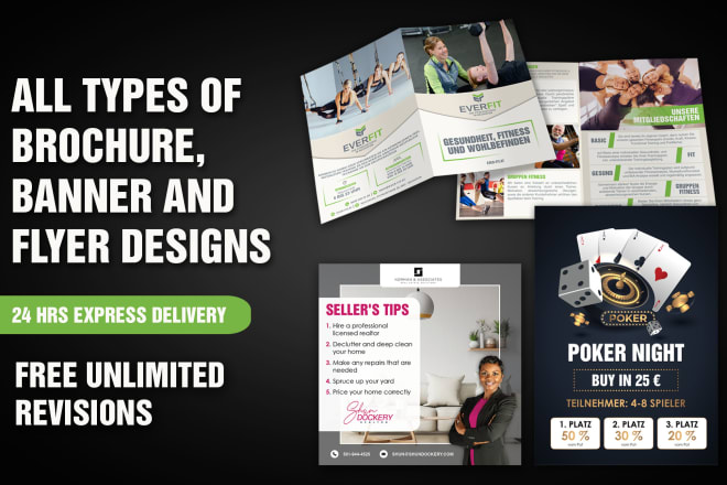I will create a professional flyer and poster design in 24 hrs
