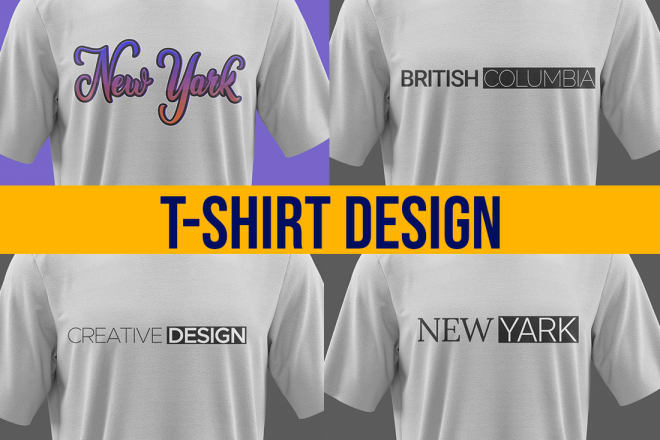 I will create a unique attractive typographic t shirt
