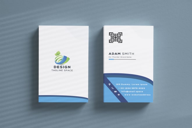 I will create a vertical or horizontal folded business card