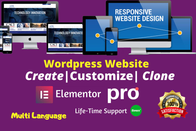 I will create a wordpress website by elementor pro, jupiter x or astra pro