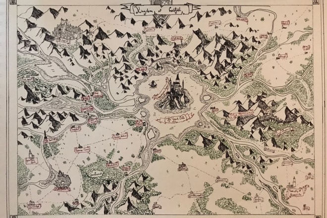 I will create an awesome fantasy map for you