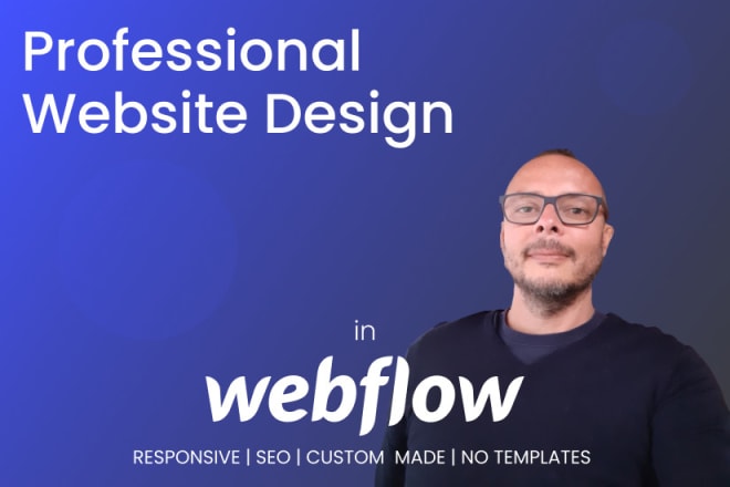 I will create an awesome web page design in webflow