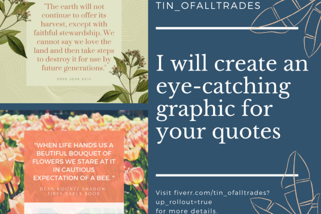 I will create an eye catching graphic for your quotes