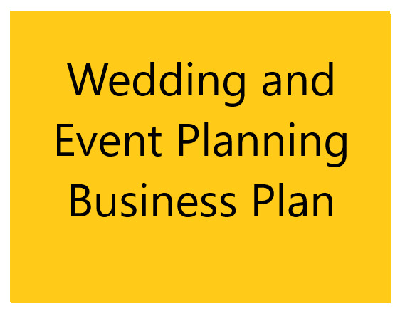 I will create an outstanding wedding and event planning business plan