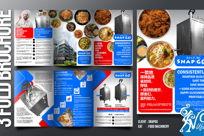 I will create an unique and effective 3 fold brochure design