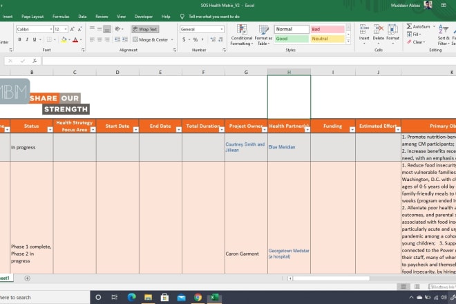 I will create and format an excel spreadsheet or google spreadsheet