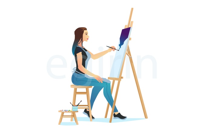 I will create awesome vector illustration for web